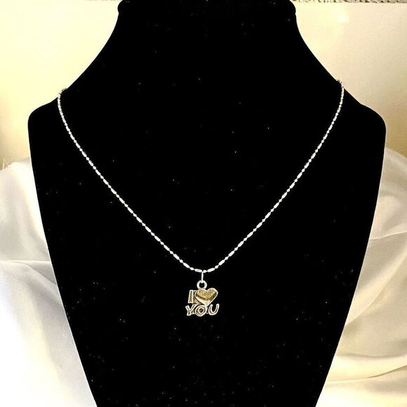 AVL Sterling 925 Silver “I ❤️ You” Necklace - Picture 6 of 9